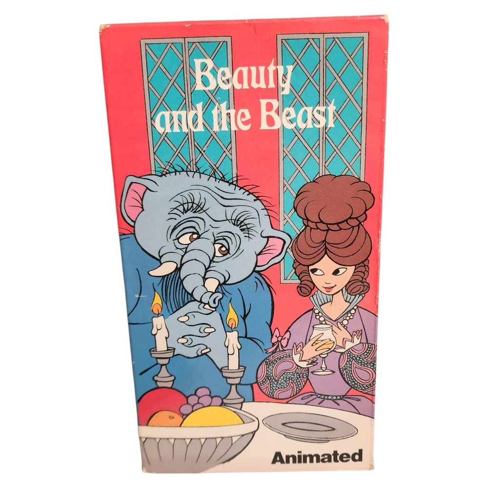 Vintage Beauty and the Beast Animated VHS - 1990 Rare Hart To Find